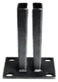 Platine pour portillon occultable